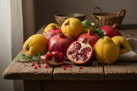 pomegranate and quince