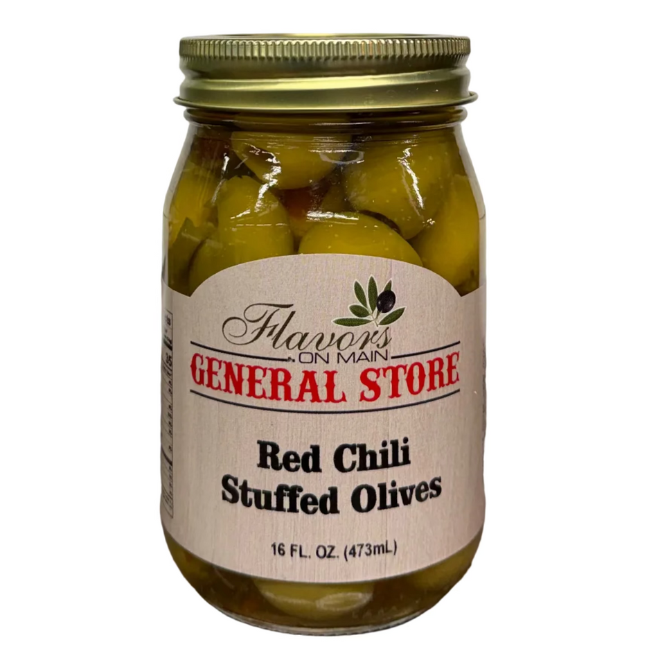 Red Chili Stuffed Olives