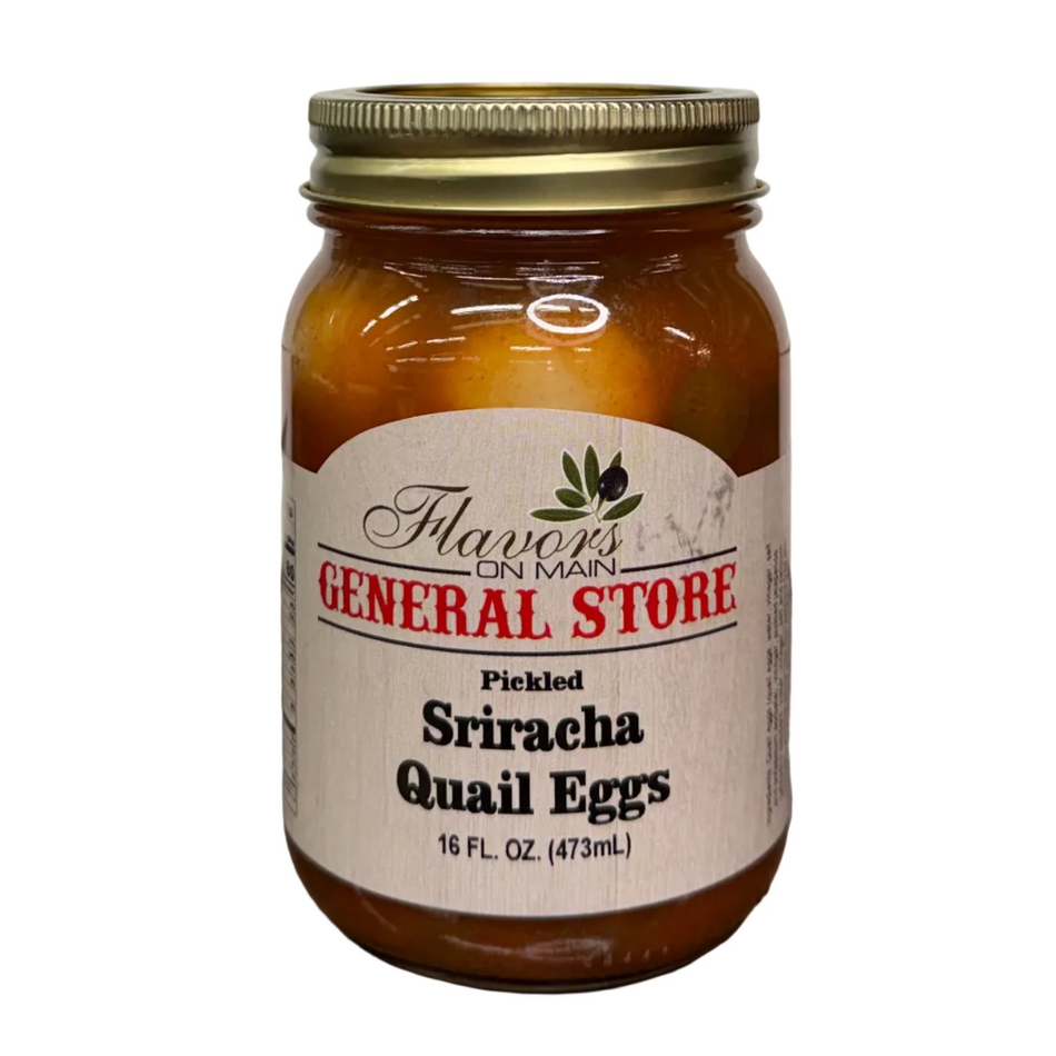 Pickled Sriracha Quail Eggs